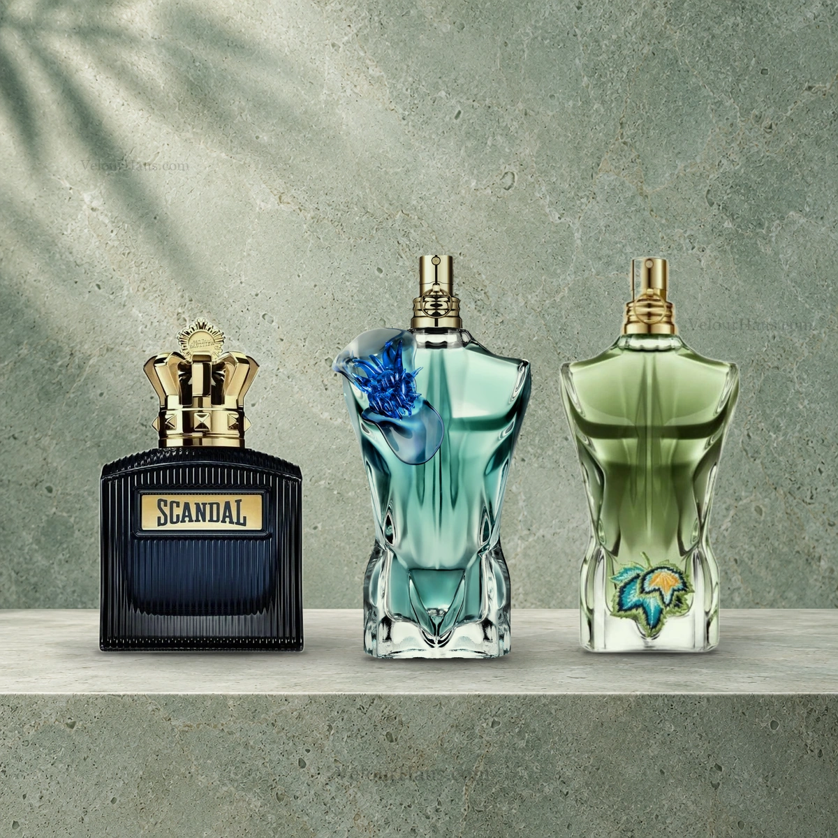 Combo Le Beau & Scandal: Le Beau Paradise Garden Jean Paul Gaultier, Le Beau Flower Edition de Jean Paul Gaultier y Scandal Pour Homme Le Parfum Jean Paul Gaultier. Perfumes originales en Guatemala.
