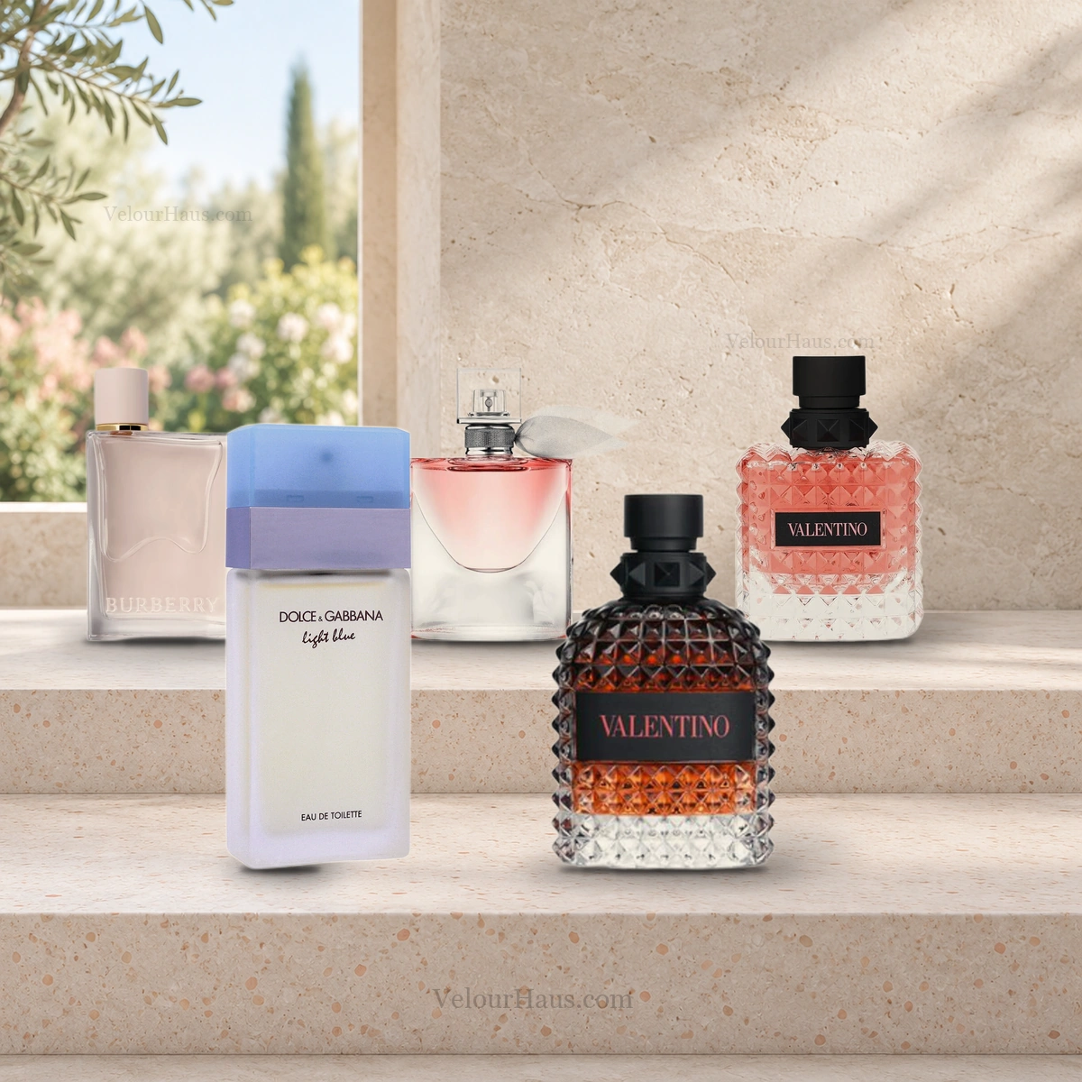 Combo Reina del Día: La Vie Est Belle de Lancôme, Valentino Donna Born In Roma y Burberry Her EDP y más. Perfumes originales en Guatemala.