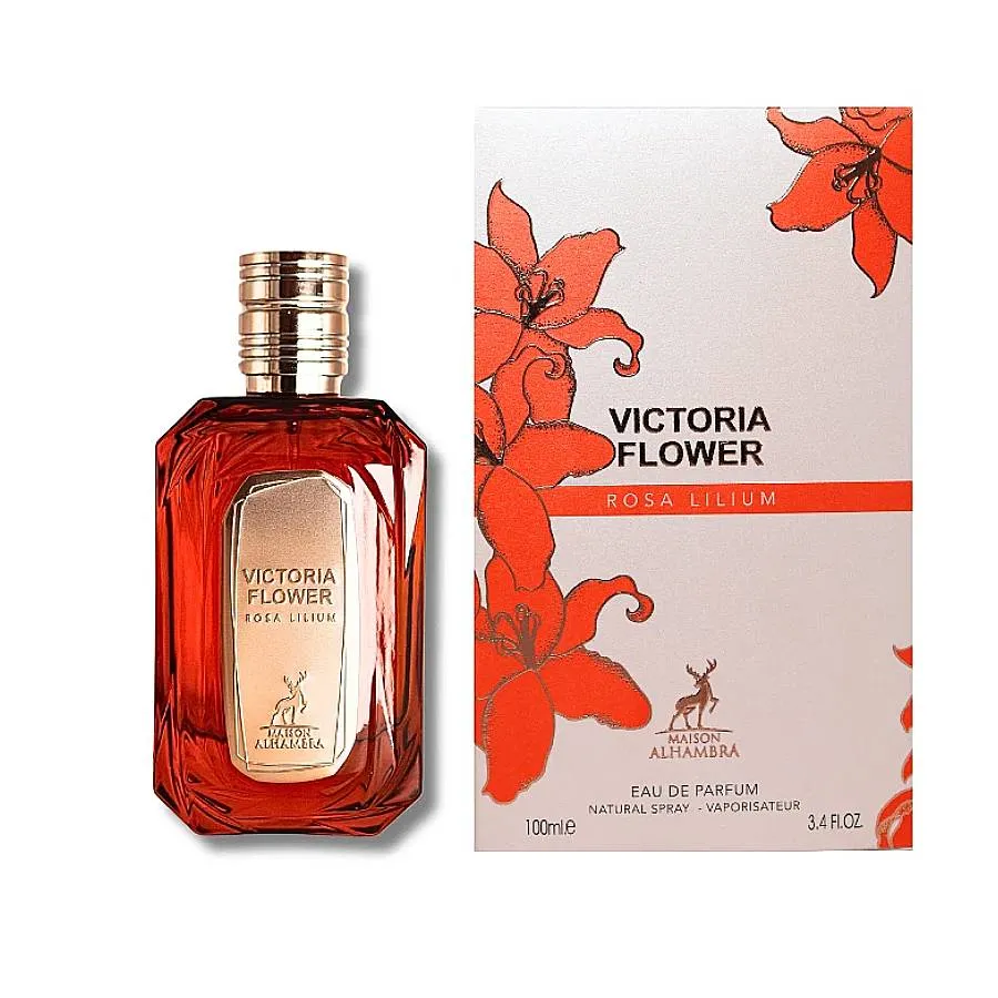 Lattafa Lattafa Victoria Flower Rosa Lilium EDP 100ml, vista principal.