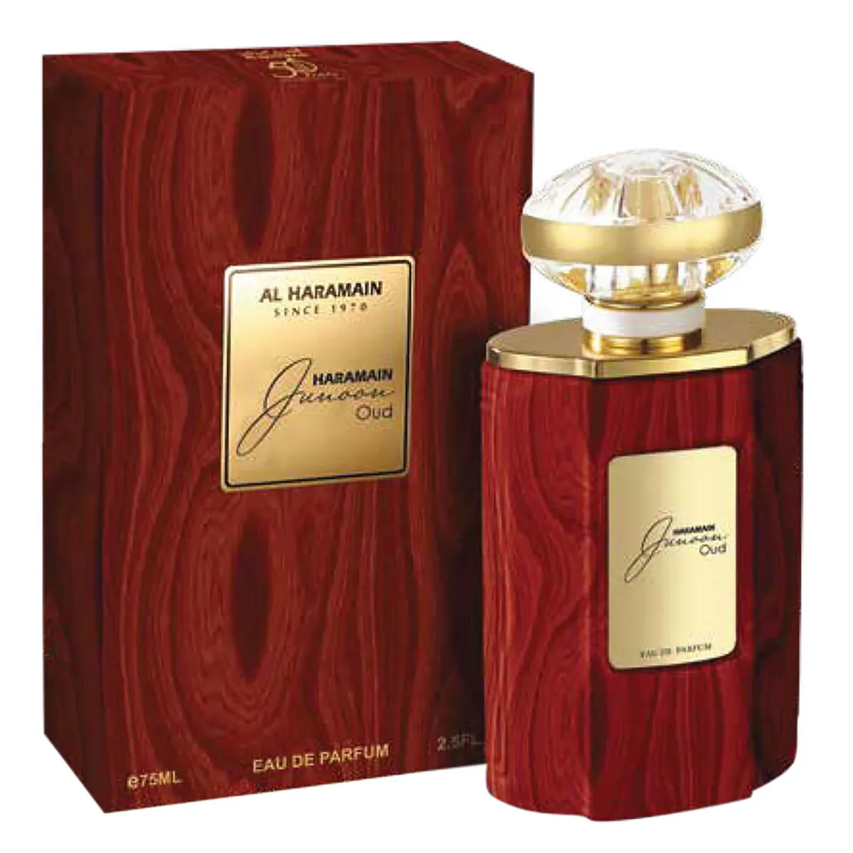 Al Haramain Al Haramain Junoon Oud 2022 EDP 75ml, vista principal.