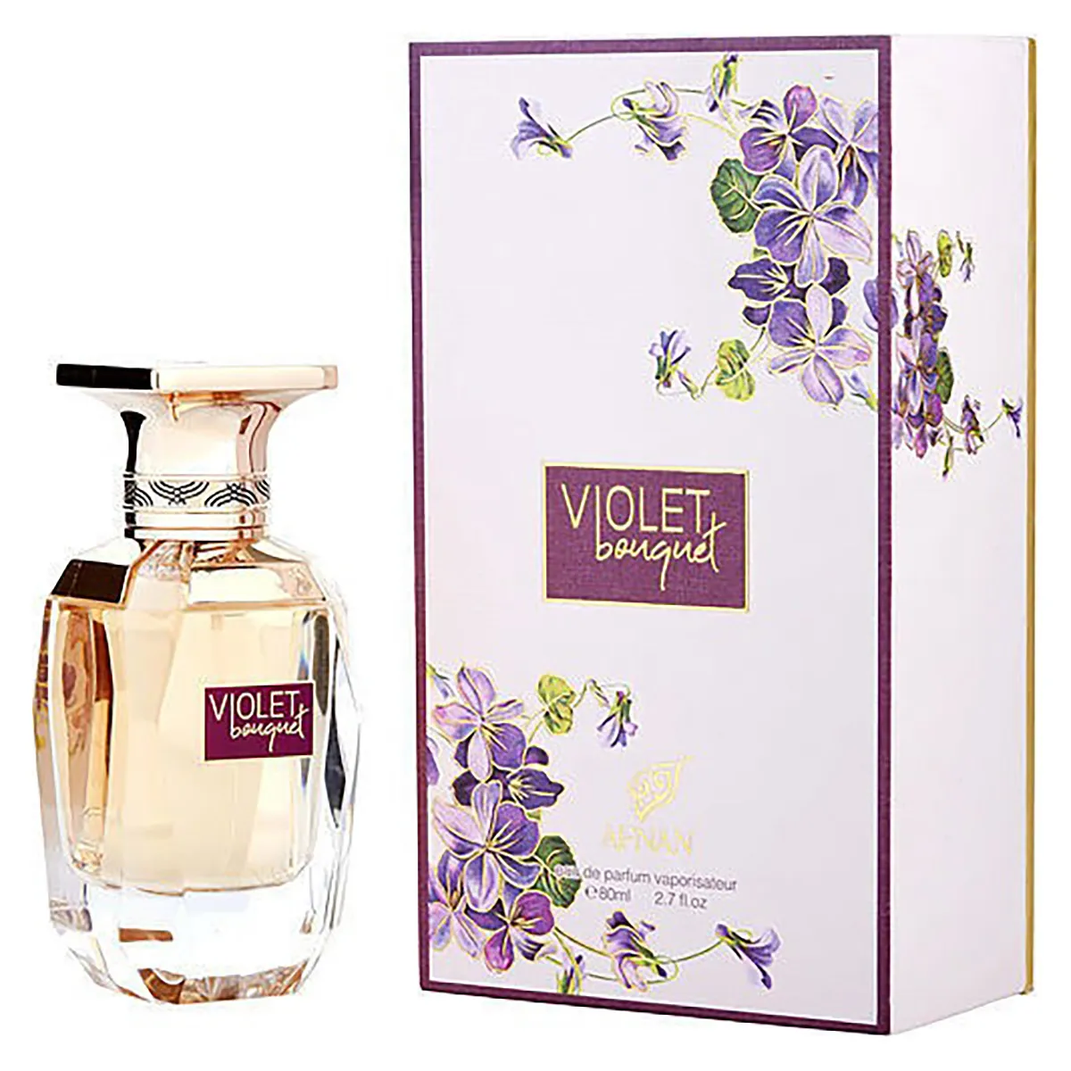 Afnan Afnan Violet Bouquet EDP 80ml, vista principal.