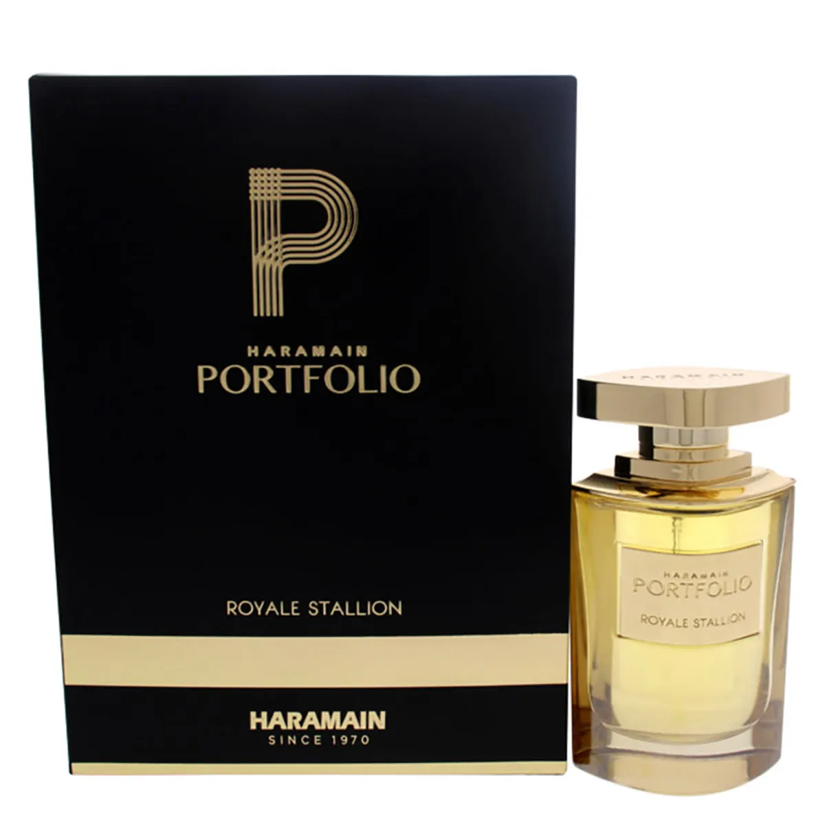 Al Haramain Portfolio Royale Stallion by Al Haramain EDP 75ml, vista principal.