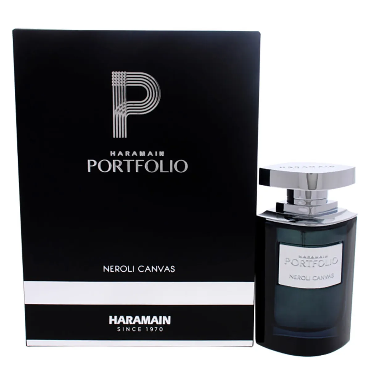 Al Haramain Portfolio Neroli Canvas by Al Haramain EDP 75ml, vista principal.