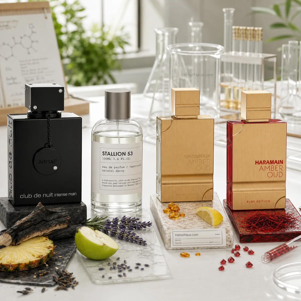 Combo Inspiraciones en Nicho: Club de Nuit Intense Man Armaf, Stallion 53 Emper y Amber Oud Gold Edition Al Haramain y más. Perfumes originales en Guatemala.
