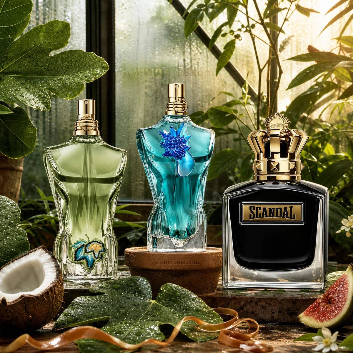 Combo Le Beau & Scandal: Le Beau Paradise Garden Jean Paul Gaultier, Le Beau Flower Edition de Jean Paul Gaultier y Scandal Pour Homme Le Parfum Jean Paul Gaultier. Perfumes originales en Guatemala.