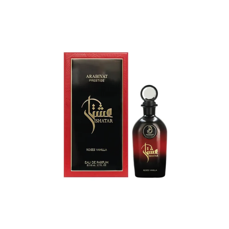 Arabiyat Prestige Ishatar Roses Vanilla EDP 109ml original – VelourHaus Guatemala