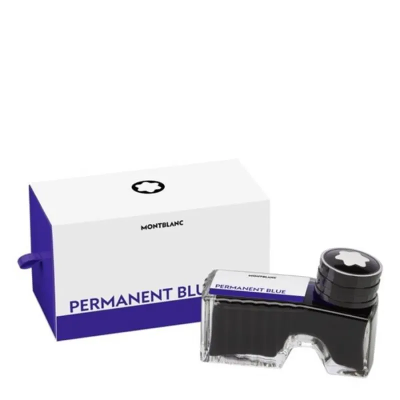 MontBlanc Permanent Blue Ink Bottle 60ml original – VelourHaus Guatemala